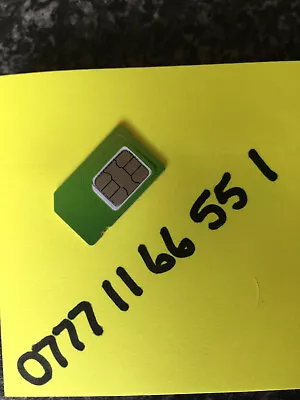 £498 • Buy Premium Memorable Mobile Phone Number - 0777 11 66 55 1