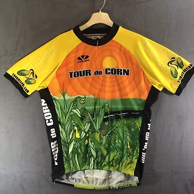 Voler Cycling Jersey Mens Extra Large Multicolor Tour De Corn Zip Made In USA • $10.35