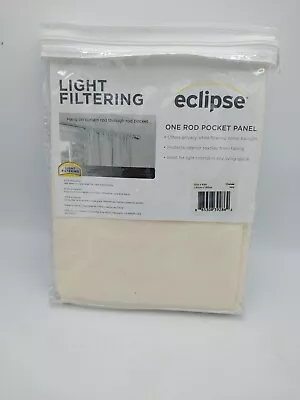 Eclipse Light Filtering Curtain Chelsea Ivory 52in X 63in Rod Pocket  • £9.60