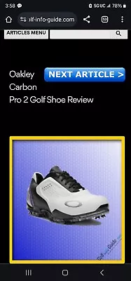 Oakley Mens Carbon Pro 2 Golf Size 12. Bubba Watson Shoes....NEW • $75