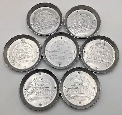 7 Vintage Stanhome Aluminum Coasters A Stanley Home Product • $4.95