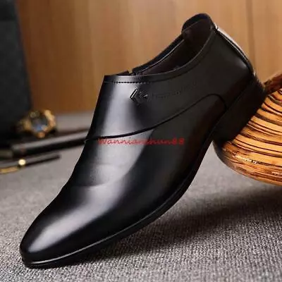 Mens Vintage Business Formal Slip On Oxfords Office Dress Pointed Toe Shoes # • $44.60