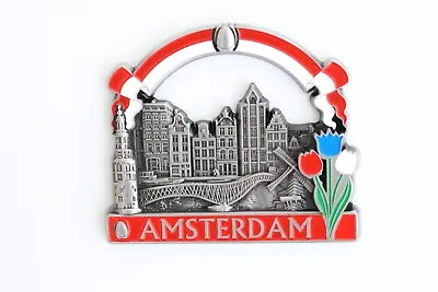 3D AMSTERDAM-NETHERLANDS- Souvenir Fridge Magnet Kitchen Decor HolidayGift-Metal • £4.49