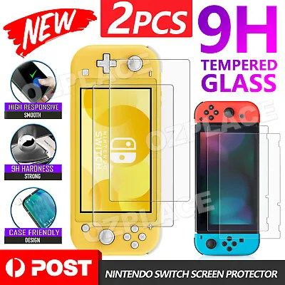 2PCS Nintendo Switch Tempered Glass Screen Protector For Nintendo Switch AU • $4.45