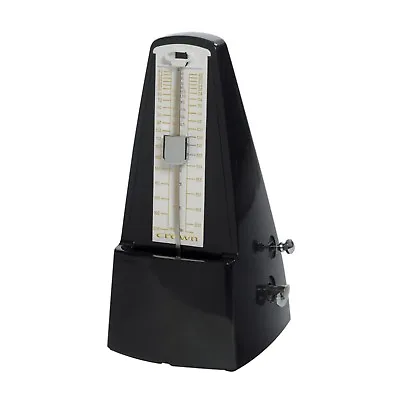 NEW Crown Traditional Mechanical Wind Up Pendulum Metronome With Bell (Black) • $50.96
