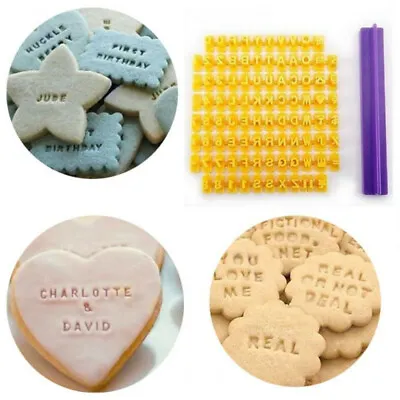 £2.81 • Buy DIY Alphabet Number Letter Cookie Biscuit Stamp Cutter Embosser Cake Mould Tools
