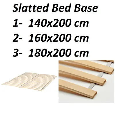 Ikea LUROY Slatted Bed Base Mattress Foundation Double Bed 140x200cm 180x200cm • £41.40