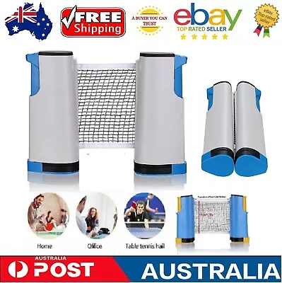 New 2 Paddles Instant Table Tennis Set Portable Turn Table Into Ping Pong Net AU • $20.99