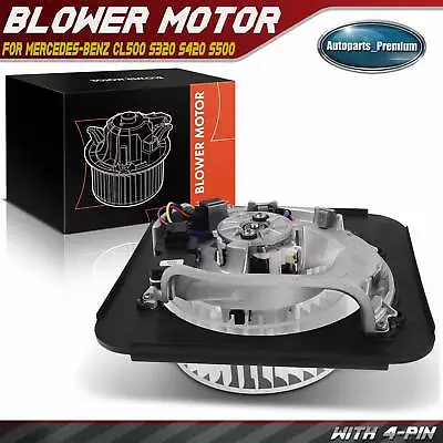 Blower Motor Assembly W/ Regulator For Mercedes-Benz W140 S320 S500 1408301208 • $75.99