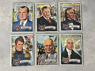 1972 Topps Vintage US Presidents Trading Cards (6) Card Lot - All Bangers! • $26