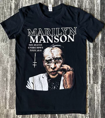 Marilyn Manson THE HEAVEN UPSIDE DOWN TOUR 2018 Concert T-Shirt Adult Sz Small • $29.99