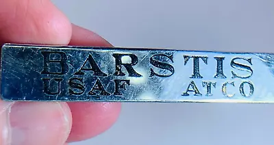 US Airforce BARSTIS ATCO Military Memorabilia Vintage Silver Tack Pin V-5460 • $9.99