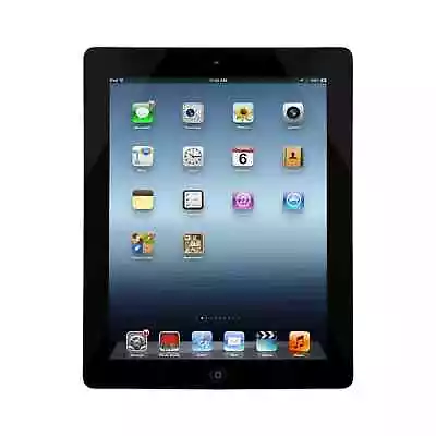 Apple IPad 4th Generation 9.7 Inch Tablet Wifi 16GB Storage Black 2012 • £29.99