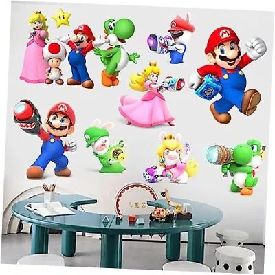  Mario Brothers Wall Decals Children Cartoon Bedroom Background Wall Z10 • $23.55