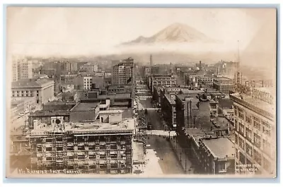 1910 Mt. Rainier Downtown O.T. Frasch Seattle WA RPPC Photo Postcard • $29.97