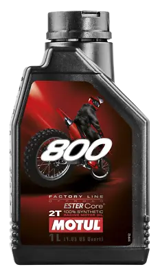 MOTUL 800 2T Pro Racing Pre-Mix Full-Synthetic 2-Stroke Engine Oil 1L • $36.19