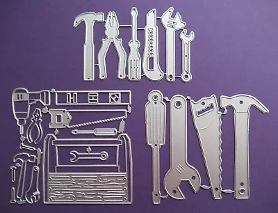 3 Types Tool Box & DIY Hand Tools Metal Die Cutters / Card Cutting Dies • £3.25
