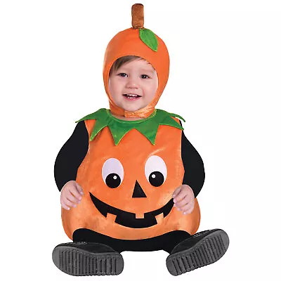 Amscan Pumpkin Cutie Pie Baby Toddler Kids Halloween Fancy Dress Costume • £14.49