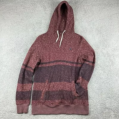 Hurley Funnel Neck Hoodie Pullover Fleece Sweatshirt Heathered Striped [Small] • $9.99