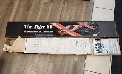 Carl Goldberg The Tiger 60 R/C Airplane Kit 70  Wingspan Unbuilt NIB!! • $299.95