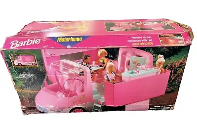 Vintage Mattel 1996 Barbie Motorhome Maxi-Van RV Camper Sound Working • $119