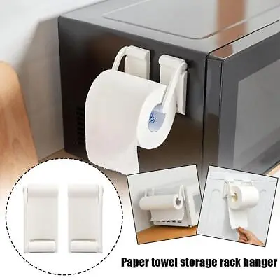 Paper Towel Roll Holder Magnetic Fridge Rack Organizers Spice Rack Food Storage. • £6.31