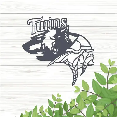 Minnesota Sports Metal Sign Vikings Twins Wild Timberwolves Home Decor Wall Art • $95