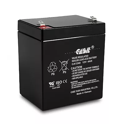 Casil Genuine CA1240 12V 4Ah SLA Alarm Battery CA-1240 Honeywell ADT Replacement • $21.99