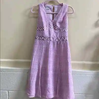Kay Unger Women’s Size 6 Silk Sleeveless Purple Dress • $55