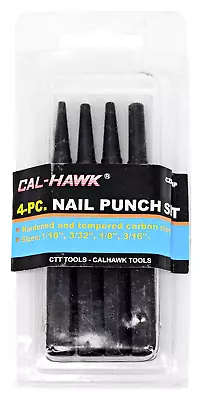 Nail Punch Set 1/16  3/32  1/8  3/16  Woodworking Furniture Finishing Tools • $9.95