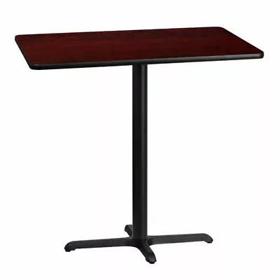 Flash Furniture 30  X 42  Restarant Bar Table In Black And Mahogany • $228.99