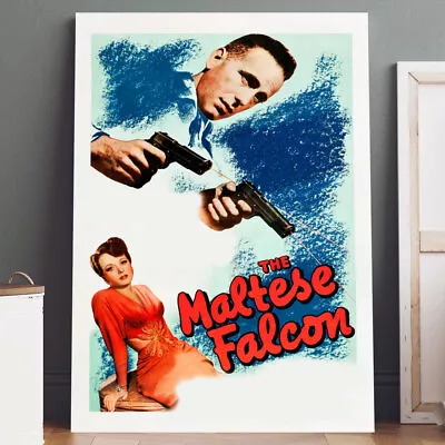 Canvas Print: The Maltese Falcon Movie Poster Wall Art • $13.39