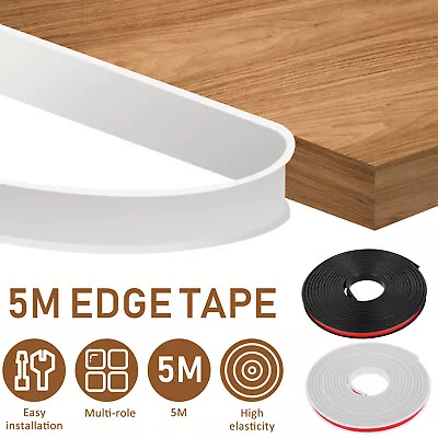 Self Adhesive Furniture Edge Banding 5 Meters U-Shape Furniture Edge Tape NuBpFh • £9.22