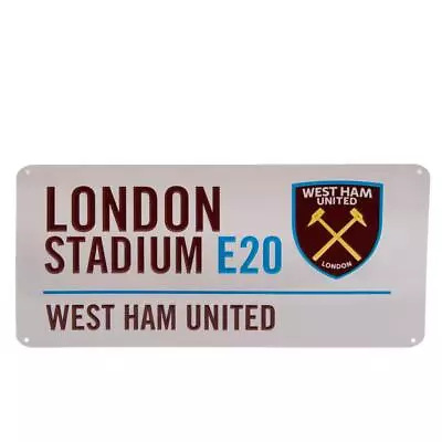 West Ham United FC White London Stadium Street Sign • £7.50