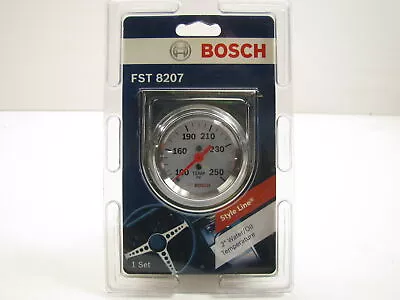 Bosch FST8207 Style Line 2  Mechanical Water/Oil Temp Gauge WHITE FACE • $34.99