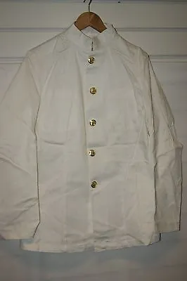 £34.99 • Buy Genuine British Royal Navy White Rn No.1 Dress Tunic Jacket Naval Ww2 Wwii Post 