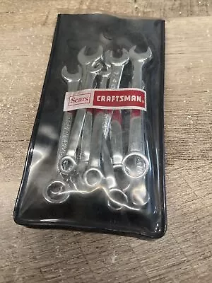 Vintage CRAFTSMAN 9-43441 SAE 10 PC COMBINATION IGNITION WRENCH SET USA • $22.91