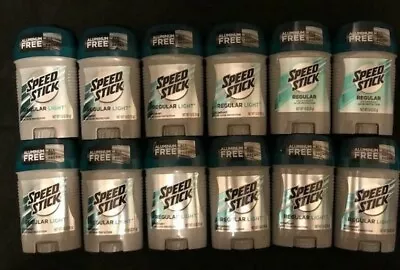 Wholesale Lot Of 12- Speed Stick REGULAR LIGHT Deodorants By Mennen{NEW & FRESH} • $26.99