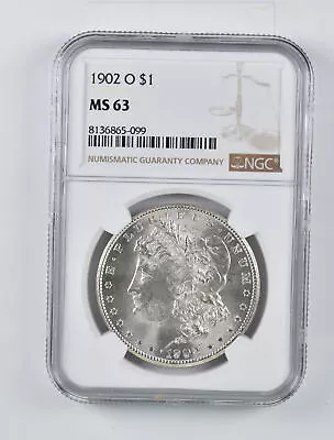 MS63 GRADED - 1902-O Morgan Silver Dollar- NGC *943 • $0.01