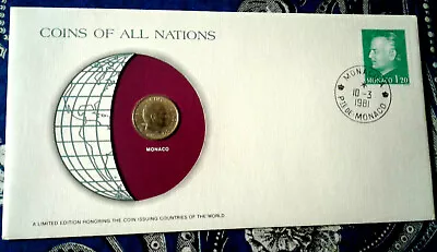 Coins Of All Nations Monaco 10 Centimes 1977 UNC  • $8.45