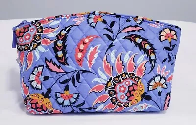 Vera Bradley Grand Travel Cosmetic Makeup Bag Mural Garden EXACT ONE NWT • $19.95