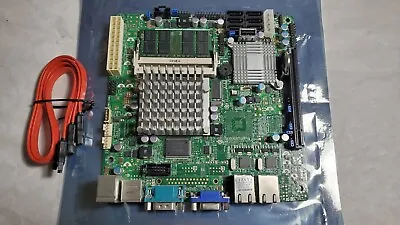 Supermicro X7SPA-H Intel Atom D510 ICH9R RAID Dual LAN 6X SATA Server Board • $70