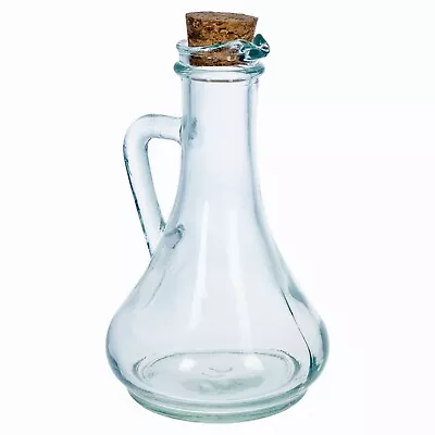 3 Glass Oil Vinegar Bottles Preserve Storage Sauce Dressing Dispenser Cork Set • £7.49