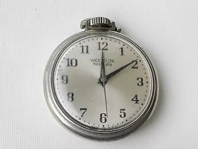 Vintage WestClox Pocket Ben Mechanical Pocket Watch 49mm Case Running • $40.50