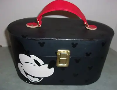 Disney Mickey Mouse Travel Train Case Make Up Jewelry Mirror Lid 11 X 6 X 6.5 • $39.99