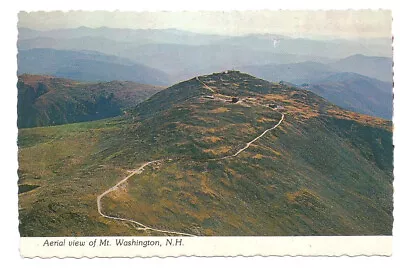 Mt Washington  NH Postcard Summit Aerial View White Mountains • $2.69