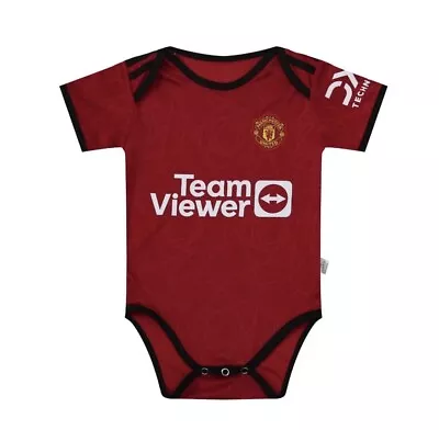 MANCHESTER UNITED FC Personalised Baby Grow Vest Romper. Man Utd MUFC • £19.99