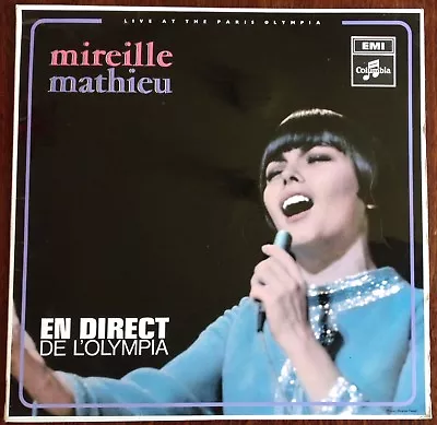 Mireille Mathieuen Direct De L'olympia Albumvintage 12  Lp 33great Condition  • $12.62