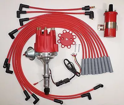 $249.95 • Buy Small Cap BUICK BIG BLOCK 400 430 455 RED HEI Distributor + RED 45K Coil + Wires