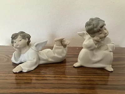 Lladro 4539 - Tired Angel Boys (lot Of 2) • $89